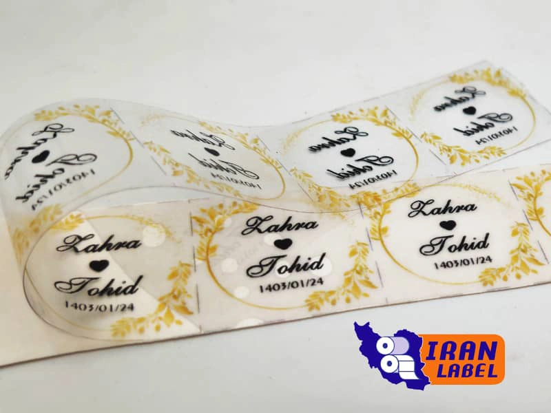 چاپ لیبل شیشه‌ای در تهران